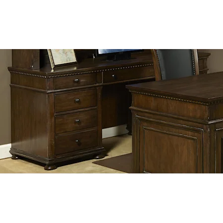 Jr. Executive Credenza with Flip Down Keyboard Tray and CPU Tower
